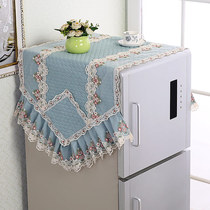 Fabric household refrigerator cover cloth refrigerator towel dust cover cover towel single door Double Door refrigerator storage cover towel