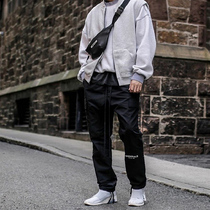 fg essentials fog fear of god double cord nylon 3M reflective multi pocket tooling trousers tide