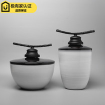 Modern new Chinese style simple model room soft decoration creative living room home TV cabinet crafts ornaments