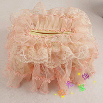 灵诺高档布艺蕾丝纸巾套抽纸盒筒套家用车用盒套定做