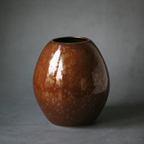 Japans Seto Burning Spring Kiln Fujiyama Fujiyama made recrystallization bronze effect flower into the full box payment