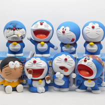 Doraemon Doraemon a dream small jingle blue fat animation model desk ornaments hand-held commemorative car doll