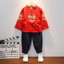 Hanfu Boy Spring and Autumn Suite Childrens China Wind Ancient clothes to be served with little baby Dowboys Lordship for the Zhou Redress