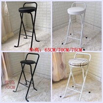 Folding chair bar chair kitchen folding stool fishing chair high chair stool home dining chair