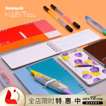 Japan Nakabayashi Zhong Lin schedule management habits to develop self-filling account notebook marker set