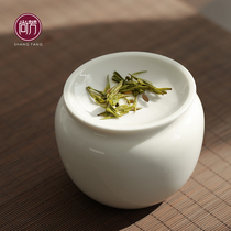 Shangfang white porcelain tea washing household tea washing tea bowl Japanese built water Tea slag bowl water Meng large Cup washing