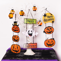 Halloween Colorful Prints Pumpkin Ghost skulls Skull Pendant Bars Mall shop window Decorative Items Books Wall Wall-mounted Ornaments