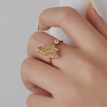 Dila butterfly ring female fashion personality ins tide opening adjustable index finger cold wind light luxury Japanese retro