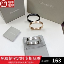 Small CK titanium steel bracelet lettering for male and female lovers a pair of small crowddesign senior senses rose gold