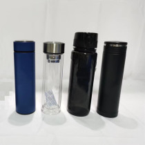 New Fire Summer Glass Water Surface Stainless Steel Spring and Autumn Insulation Cup Black Sports Kettle