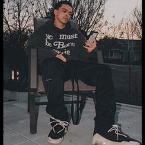 ye must be born again again reborn sweatshirt KANYE jacket west hoodie fog High Street tide