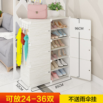 Personalized whole dormitory cloth multi-layer Wall living room canvas storage rack nail multi-layer shoe rack College student shoe cabinet