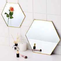 Household simple dresser face mirror wall-mounted bathroom simple wall-mounted bathroom mirror Mirror hanging makeup mirror