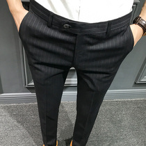 Hong Kongs new casual pants mens clothing Han version Mens pants Thunderpants men Inn long pants Business Fashion pants Chauts