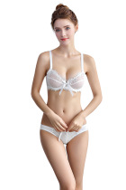 9160 European and American ultra-thin transparent embroidery breathable sexy lace girl underwear bra large size bra set