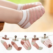 Children summer socks baby Summer ultra-thin men and women ice silk mesh socks newborn baby socks summer cute