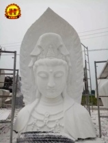 Stone carving dripping water Guanyin stone carving sending children Guanyin statue stone carving Buddha Statue Temple Guanyin Bodhisattva sculpture Buddha statue