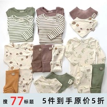 77 spot watermelon Home Denmark petit piao 21SS spring summer baby organic cotton bag fart one-piece clothes