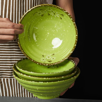 Top grid A5 melamine noodle bowl imitation porcelain tableware spicy hot bowl soup bowl plastic snail noodle restaurant special bowl