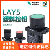 Tien Ji Electric LAY5-EA31ED25 plastic push button switch start stop two 2 position knob one normally open one closed