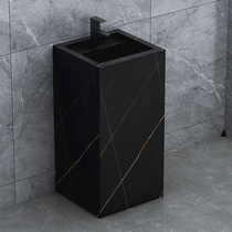 Balcony washbasin rock plate upright post basin integrated toilet wash basin outdoor hotel washbasin Wash Basin Courtyard Conjoined column