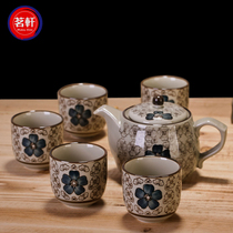 Household underglaze ceramic old teapot set Japanese and style tableware tea set Tea Tea Cup combination cool kettle