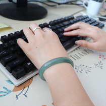 Xiaoliangzi Natural Myanmar Ice Seed Oil Green Jade Princess Jade Bracelet