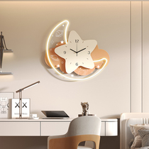 living room star fashion creative wall wall clock home internet red simple clock nursery decor clock