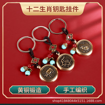 This life year imitated brass twelve zodiac pellet earns money transfer money hand turned a small commodity key button