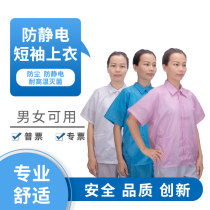 Anti-static workwear male white blue factory electronic factory dust-proof clothes dust-free blouse female split workwear