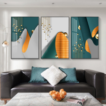 Modern simple luxury living room decorative painting abstract sofa background wall tripterion corridor entrance porch hanging painting