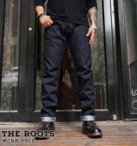 MOMOTARO JEANS MOMOTARO authorized agent Nissan 0405 mid-high waist slim tapered small feet jeans