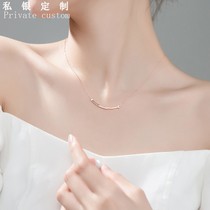 S925 sterling silver smile high-end necklace Female wild set diamond niche design sense fairy clavicle chain Light luxury necklace summer