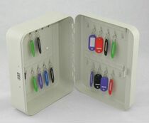 Multi-hook home office wall-mounted car key cabinet metal key containing box key box