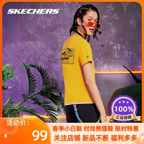 Skechers Skeckie 2021 Spring Summer Romance Couples Dress Women Sports Fashion T-shirt Short Sleeve L220W028