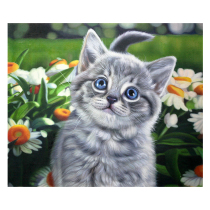 Chen Jianzhong Meow Star realistic fine pure hand-painted oil on canvas