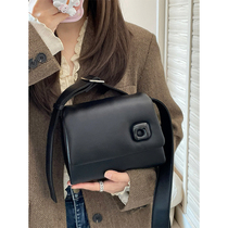Bag Packs Women Bag 2023 New Summer Advanced Sensational Style Niche This Year Pop Black 100 Lap Single Shoulder Diagonal Satchel