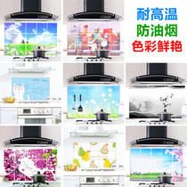  Kitchen oil-proof sticker High temperature resistant ceramic tile King-size self-adhesive aluminum foil wall sticker Household stove cabinet waterproof fume