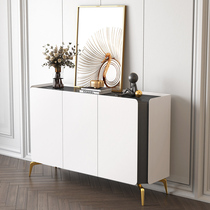 Living room light luxury sideboard multi-function locker storage cabinet tempered glass entrance entrance cabinet shoe cabinet