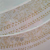 Recommended 11CM translucent frosted gold and silver costume pendant tassel dance suit lighting hat lamp shade hanging bead lace