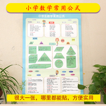 Primary school mathematics commonly used formula table wall chart time length weight RMB unit conversion addition subtraction multiplication and division wall stickers