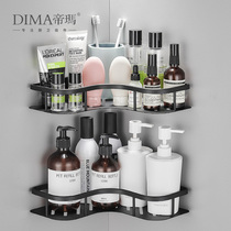 Toilet bathroom cosmetics rack wall-mounted non-perforated toilet toilet corner toiletries storage