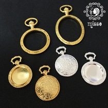 miss Chen diy handmade accessories crystal drop glue UV resin glue clock metal frame bottom Gold Silver