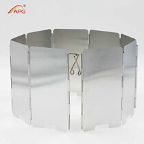 9-piece folding mini windshield camping stove windshield camping windshield lightweight folding latch windshield