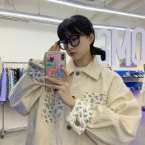 Light Core Suede Jacket Woman 2021 New Spring Students Retro Style Korea Version Fashion Loose Splicing Casual Jacket