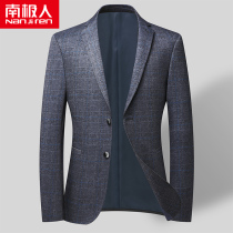 Antarctic middle-aged mens suit jacket single western middle-aged father Business casual suit spring and autumn mens coat