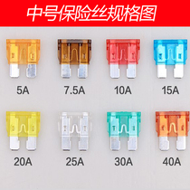 Car Fuse Fuse insert 12V small truck 24V square cigarette lighter fuse universal type