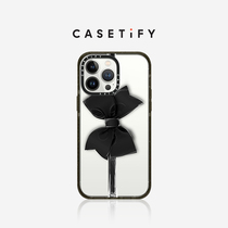 CASETiFY Black Butterfly Bow applies iPhone14 13 12 Plus Pro Max anti-wrestling cell phone shell