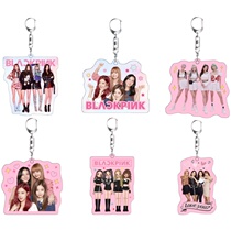 BlackPink perimeter acrylic key buckle Lisa Kim wise show Kim Chi-Ni Park color Ying Double face HD pendant