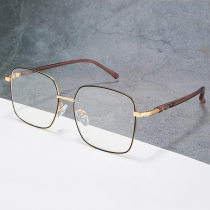 Anti-radiation and anti-blue large-frame glasses can be matched with myopia mens trend flat lens